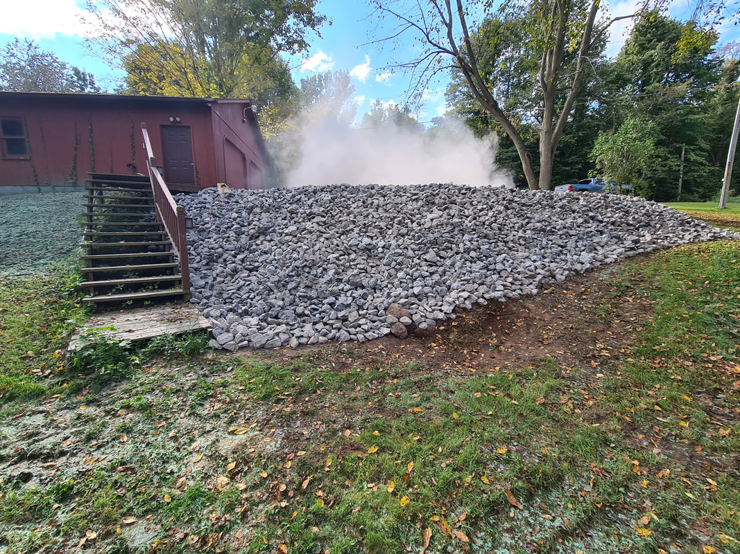 Fresh landscape stone delivery and install in Oswego County