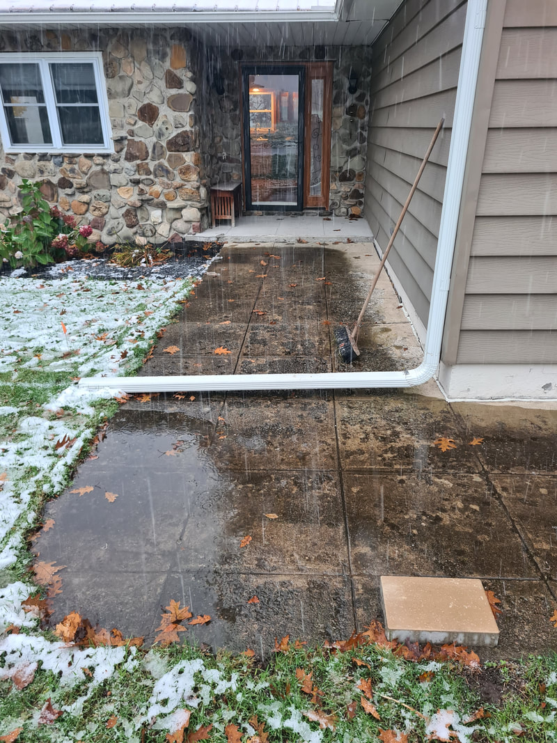 Stamped concrete patio and walkway in Oswego County, NY